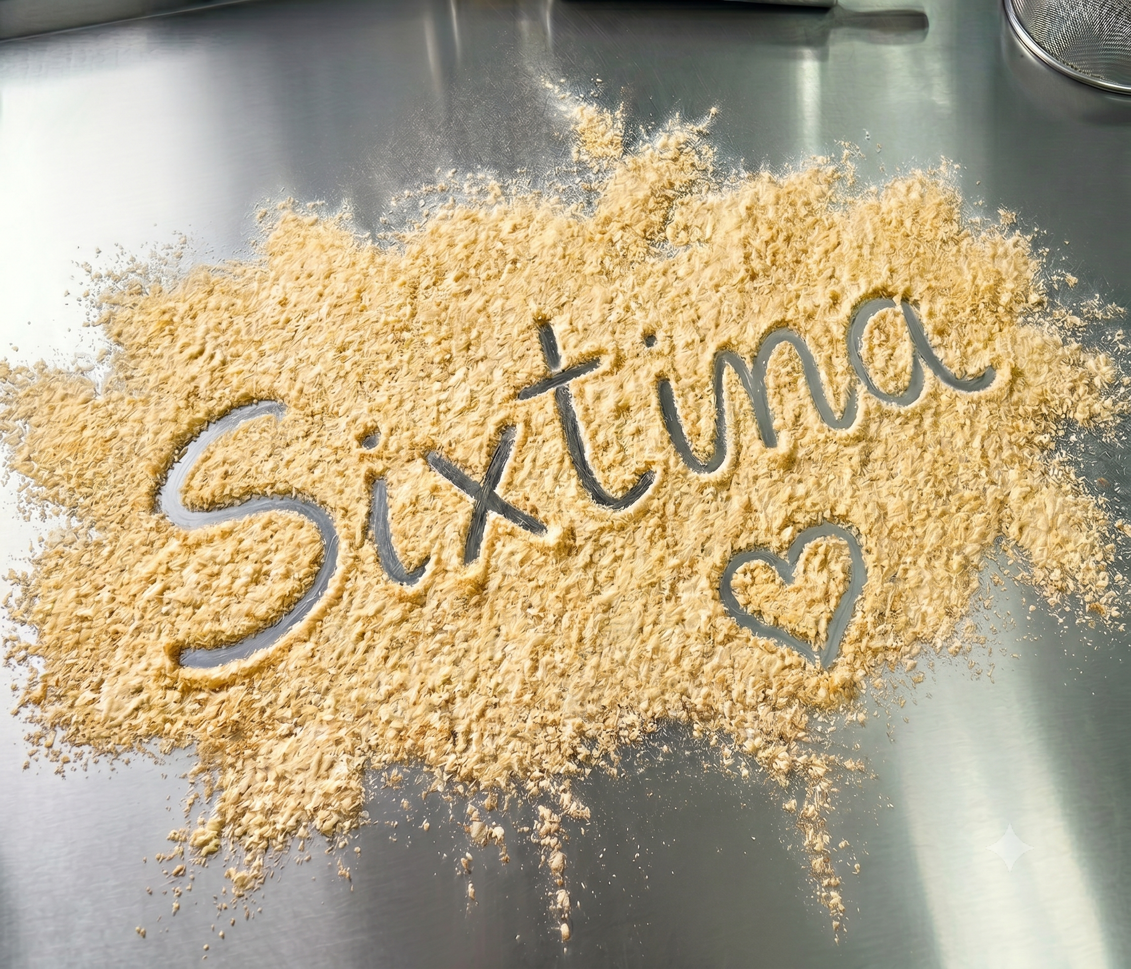 Panko sobre la mesa