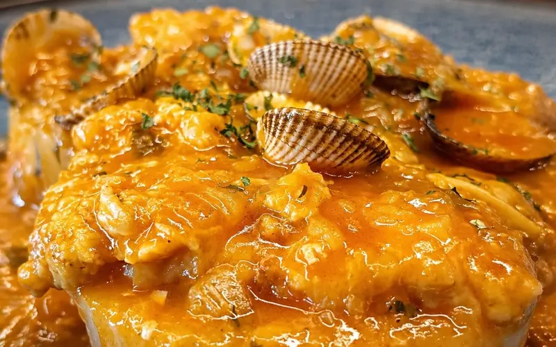 rape en salsa con berberechos Rape en salsa con berberechos de La Cantina Sixtina